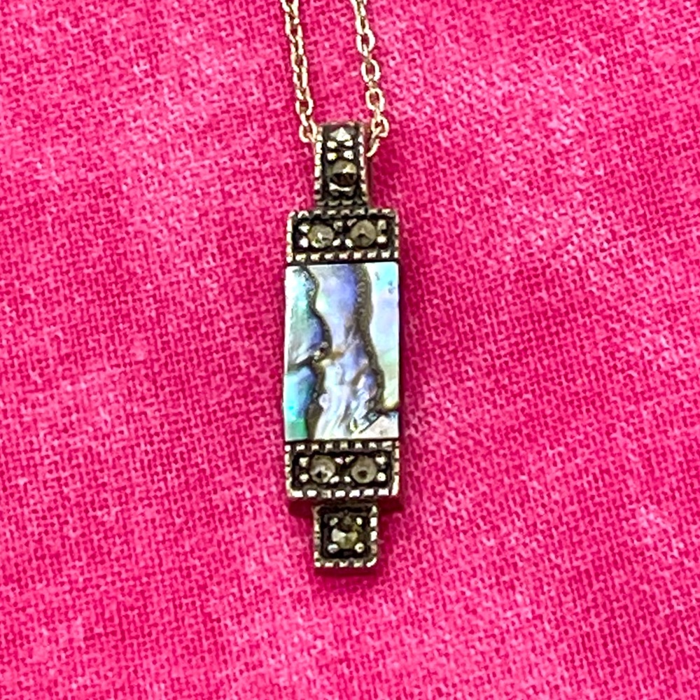 Sterling Thai Abalone Necklace